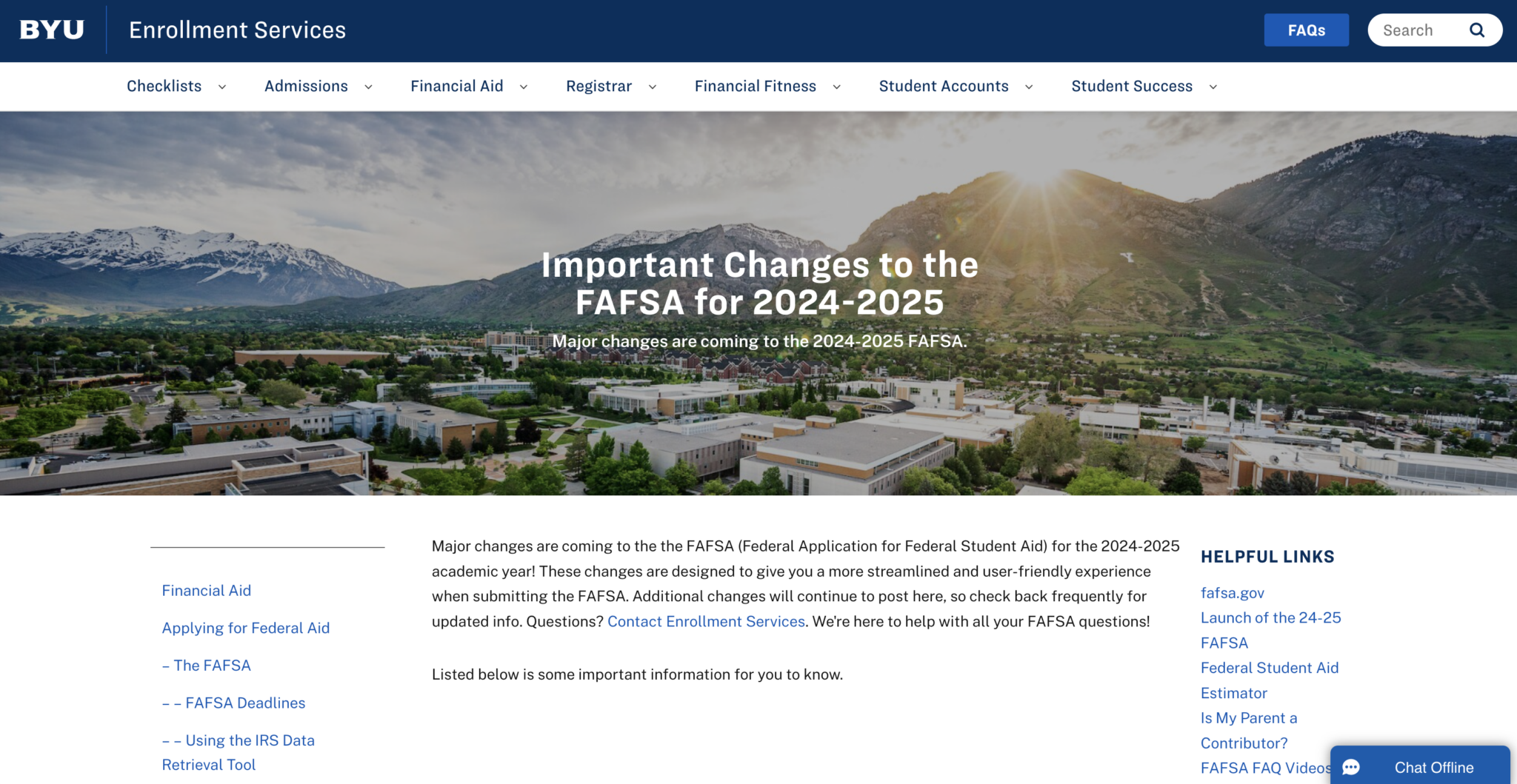 New 20242025 FAFSA soft launch effect on BYU students The Daily Universe